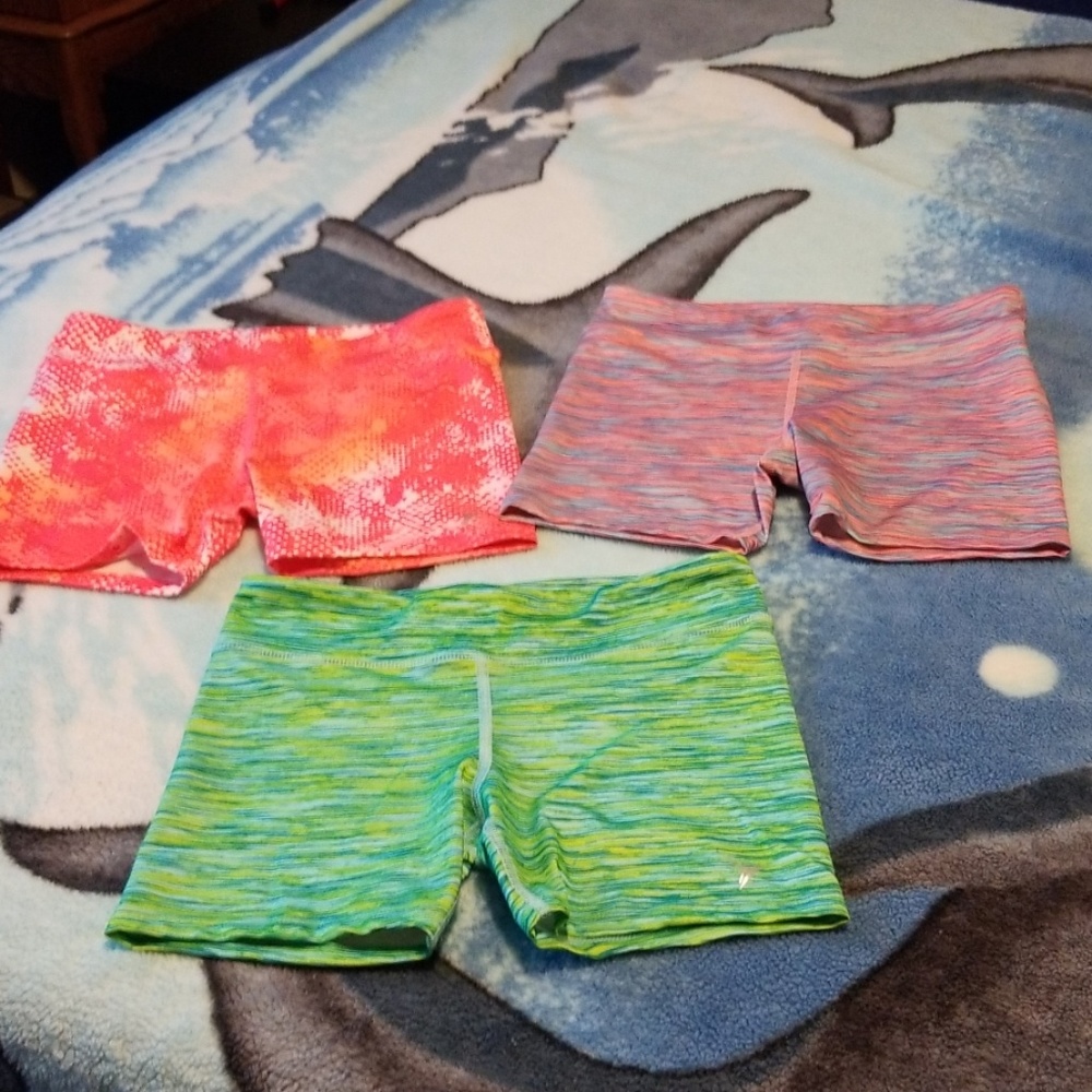 3 pairs of workout shorts